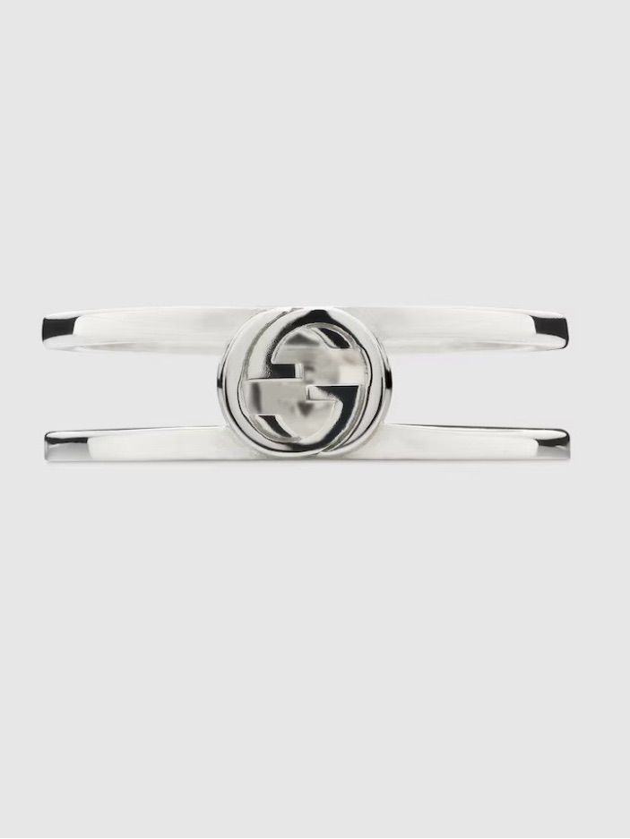 Gucci Interlocking Ring Silver 925 298036